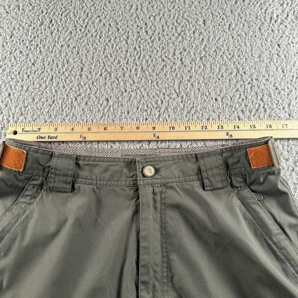 Vintage Rusty Tech Pants Mens 34(32 Fit) Green‎ Baggy Parachute Y2K Wide Leg
